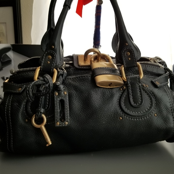 CHLOE Beautiful  Black heavy Leather purse - Picture 14 of 16